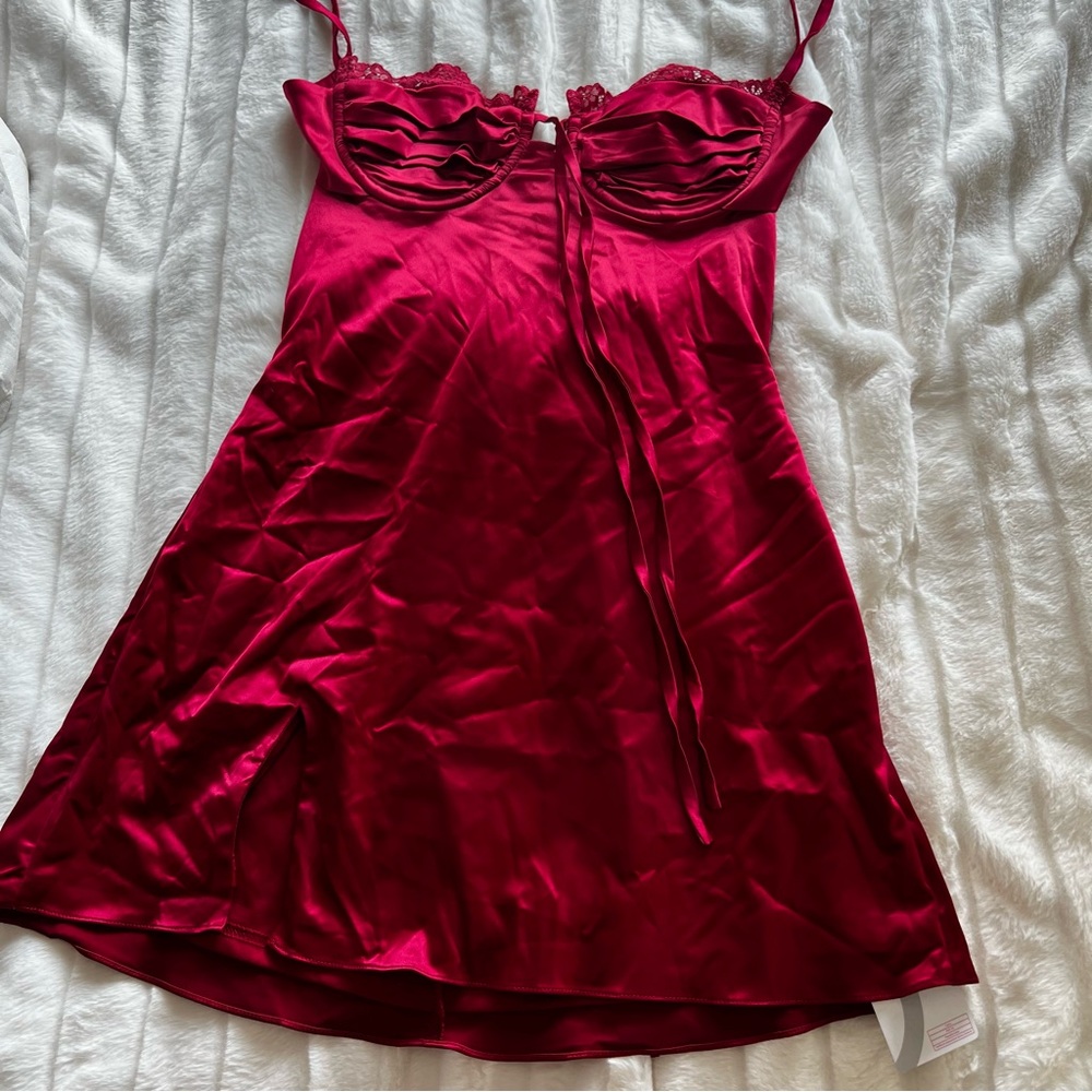 s slip dress Elegant Red Mini Dress camisole satin party prom cocktail valentine